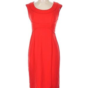 Maggy London Red Sleeveless Sheath Dress
